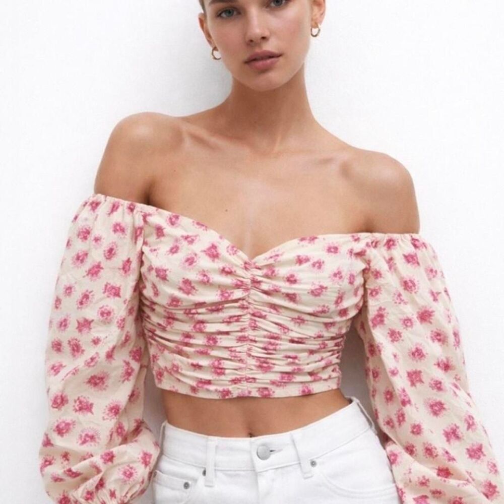 Zara Women's multi Crop-top